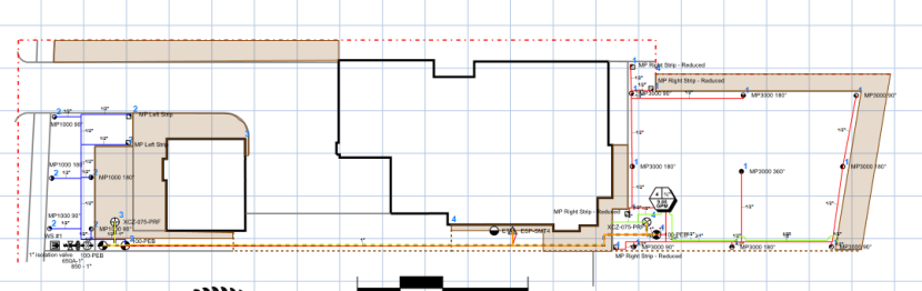 A floor plan showing the layout of a house.